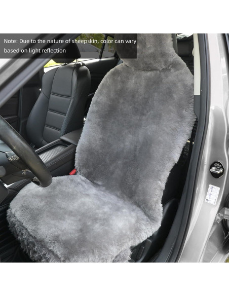 Cubierta de Asiento de Piel de Oveja Aegis Universal Acero Cubierta de Asiento de Piel de Oveja Aegis Universal Acero
