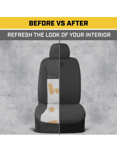 Cubiertas de Asiento para Automóvil Cat Tela Jersey Gris