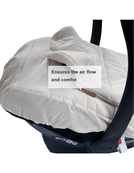 Funda de Asiento de Coche CozyMe con Saco Impermeable 0-12M Funda de Asiento de Coche CozyMe con Saco Impermeable 0-12M