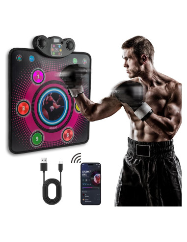 Máquina de Boxeo Musical FORTAKASY LED Entrenamiento en Casa