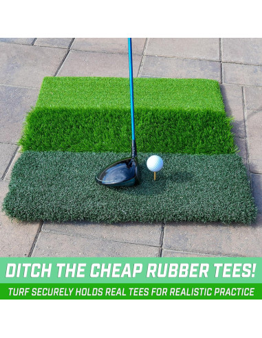 Alfombrilla de Golf GoSports Tri-Turf XL 60x60 cm Práctica