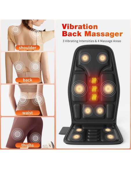 Masajeador de Espalda Sotion HY-6009 con Calor y Vibración Masajeador de Espalda Sotion HY-6009 con Calor y Vibración