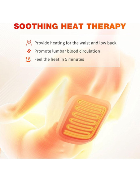 Masajeador de Espalda Sotion HY-6009 con Calor y Vibración Masajeador de Espalda Sotion HY-6009 con Calor y Vibración