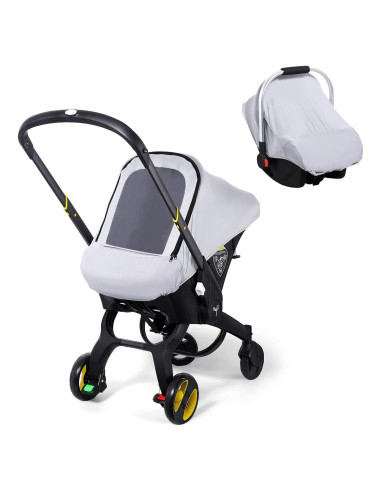 Funda de Asiento de Coche para Bebés Gris-Azul Universal