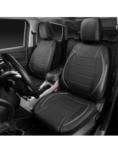 Funda de Asiento de Coche CAR PASS Universal Negro y Gris