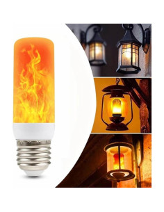 Bombillas LED de Llama iCrius E26/E27 - Paquete de 2, 4 Modos 2