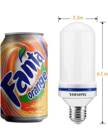 Paquete de 3 Bombillas LED E26 Munetoshi Efecto Llama Verde Paquete de 3 Bombillas LED E26 Munetoshi Efecto Llama Verde