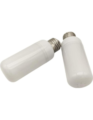 QLEE Bombilla LED Efecto Llama 3W E26 Amarilla 2 Paquete