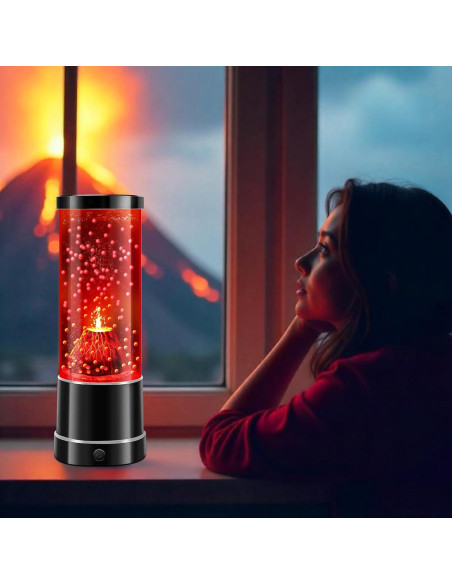 Lámpara Nocturna Volcán SENCU LED Cambiante Color 25.3cm Lámpara Nocturna Volcán SENCU LED Cambiante Color 25.3cm
