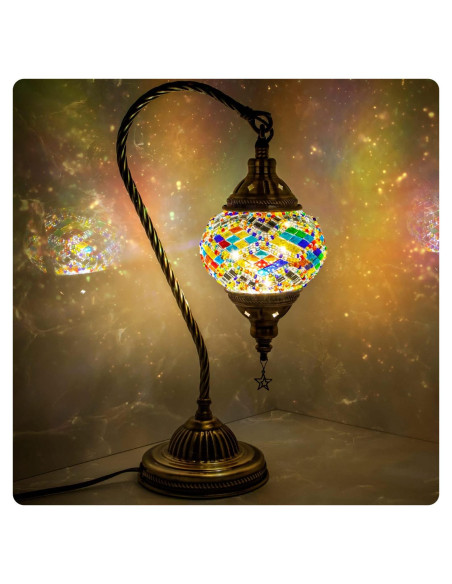 Lámpara Turca Yarra-Decor Cuello de Cisne 3 Colores LED Lámpara Turca Yarra-Decor Cuello de Cisne 3 Colores LED