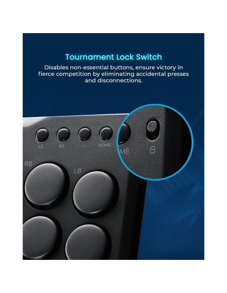 Controlador Arcade JZW-Shop P12 Turbo RGB para Switch/PC/PS4 Controlador Arcade JZW-Shop P12 Turbo RGB para Switch/PC/PS4