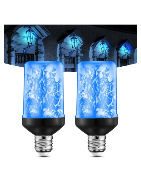 Bombillas LED Efecto Llama Retisee, Sensor Crepúsculo, 2 Pzs Bombillas LED Efecto Llama Retisee, Sensor Crepúsculo, 2 Pzs