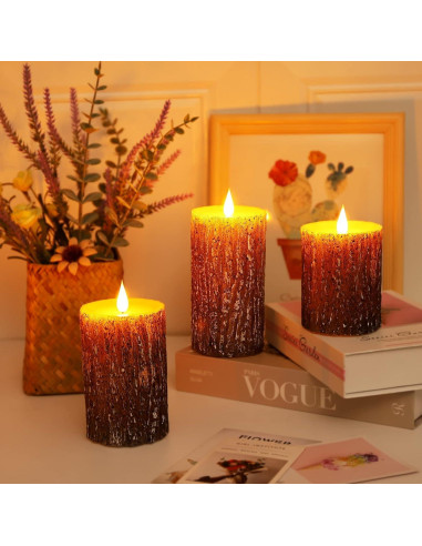 Set de Velas LED Parpadeantes AKU TONPA con Control Remoto