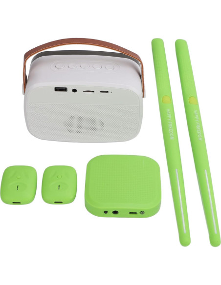 Juego de Batería Electrónica Bewinner Verde con Altavoz Juego de Batería Electrónica Bewinner Verde con Altavoz