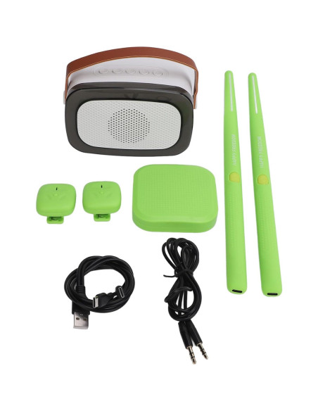 Juego de Batería Electrónica Bewinner Verde con Altavoz Juego de Batería Electrónica Bewinner Verde con Altavoz