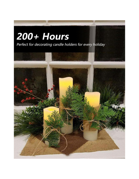 Juego de 10 Velas LED Parpadeantes Salipt - Marfil a Prueba de Agua Juego de 10 Velas LED Parpadeantes Salipt - Marfil a Prueba de Agua