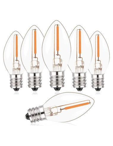 Bombilla LED Candelabro E12 Hcnew 0.5W 2700K 50LM 6-Pack