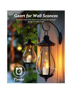 Homemory 12 Velas LED Sin Llama con Temporizador - Base Blanca 2