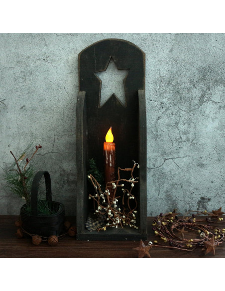 Velas Taper LED CVHOMEDECO 17.1 cm Sin Llama 3 PZS Café Velas Taper LED CVHOMEDECO 17.1 cm Sin Llama 3 PZS Café