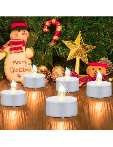 Velas LED sin llama Nancia 100PACK - 200 horas blancas cálidas