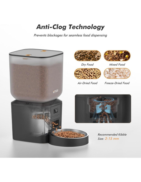 Comedero Automático Nityers 8L para Perros y Gatos Comedero Automático Nityers 8L para Perros y Gatos