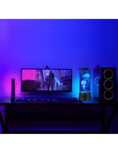 Lámpara de Noche CALOVER Medusa con Altavoz Bluetooth y Ruido Blanco Lámpara de Noche CALOVER Medusa con Altavoz Bluetooth y Ruido Blanco