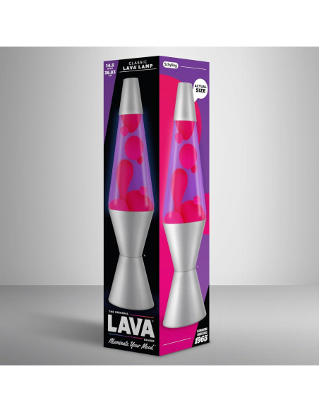 Lámpara de Lava Lava 2121 Púrpura/Rosa 36.83 cm Aluminio Lámpara de Lava Lava 2121 Púrpura/Rosa 36.83 cm Aluminio