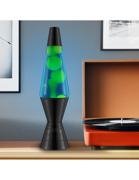 Lámpara LAVA Original 14.5" Azul con Base de Vinilo Lámpara LAVA Original 14.5" Azul con Base de Vinilo