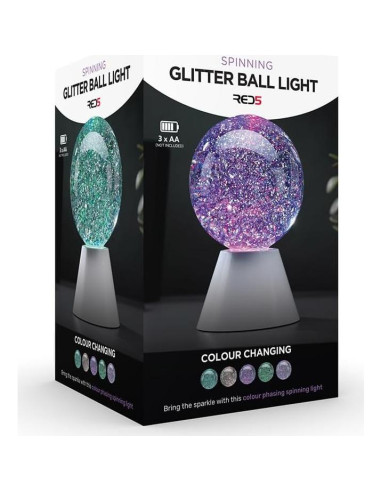 Luz de Escritorio LED Multicolor RED5 con Bola Giratoria 11x11x17cm
