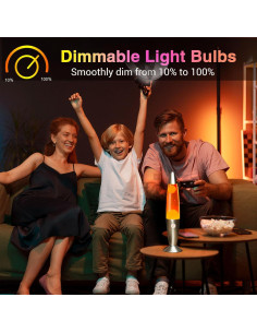 Bombilla de Lava R39 E17 25W Regulable 2700K Blakapoo - Paquete de 2 2