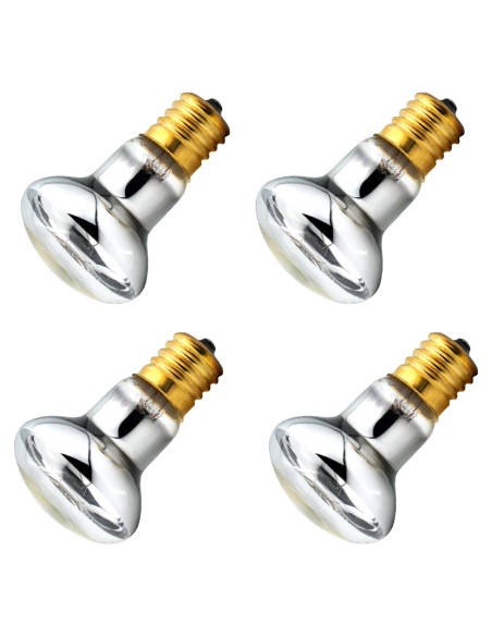Paquete de 4 bombillas incandescentes 25W R39 E17 para lámparas Paquete de 4 bombillas incandescentes 25W R39 E17 para lámparas