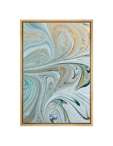Arte de Pared en Lienzo Enmarcado IDEA4WALL 91x61 cm Abstracto