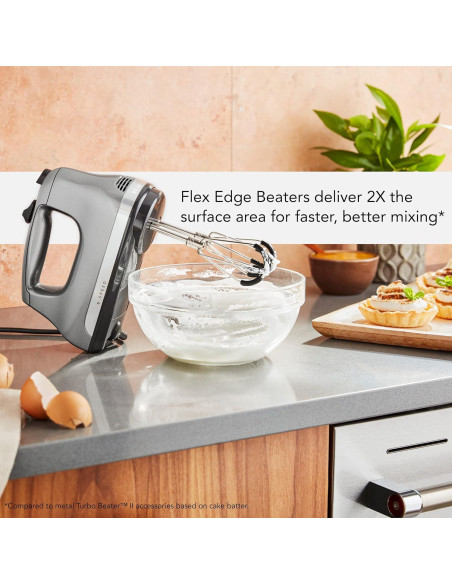 Batidora de Mano KitchenAid 6 Velocidades Borde Flexible Batidora de Mano KitchenAid 6 Velocidades Borde Flexible