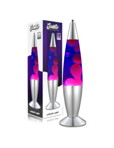 Lámpara Líquida Jambo 41.4cm Azul y Púrpura Decorativa