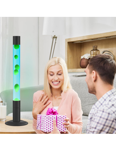 Lámpara de Movimiento Líquido LKUA 76 cm Azul Verde Decorativa