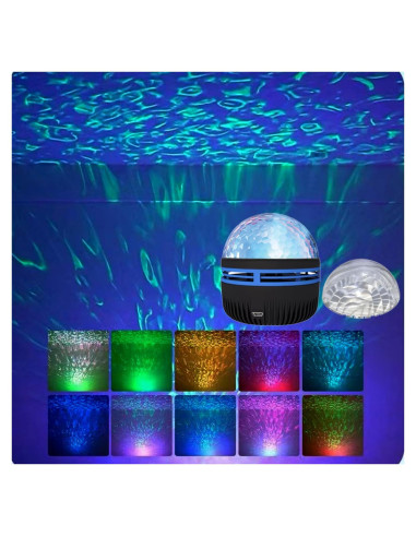 Proyector de Luces del Norte Yckeogln 2 en 1 LED Multicolor