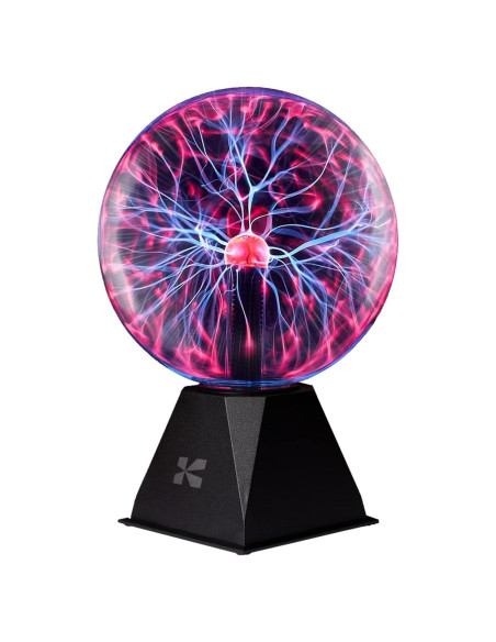Bola de Plasma Interactiva Katzco 20 cm - Decoración LED Rosa Bola de Plasma Interactiva Katzco 20 cm - Decoración LED Rosa