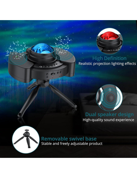 Proyector de Luces Nocturnas YGiTK BL-XK03, Nebulosa y Estrellas Proyector de Luces Nocturnas YGiTK BL-XK03, Nebulosa y Estrellas