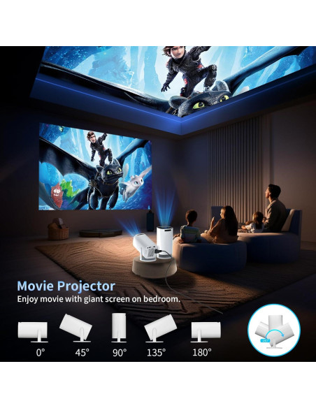 Mini Proyector Sucetiho WiFi Bluetooth 4K/8K Portátil 0.73kg Mini Proyector Sucetiho WiFi Bluetooth 4K/8K Portátil 0.73kg