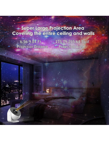Proyector de Estrellas ARGIGU BL-DQY02 con 13 Discos y Temporizador
