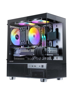 Caja Micro ATX Okinos Aqua 3 con Ventiladores ARGB 120mm