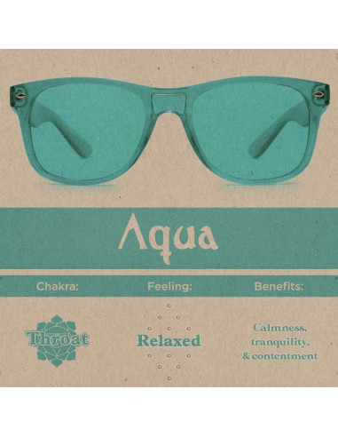 Gafas de Terapia de Color Aqua Purple Canyon - Sanación Chakra