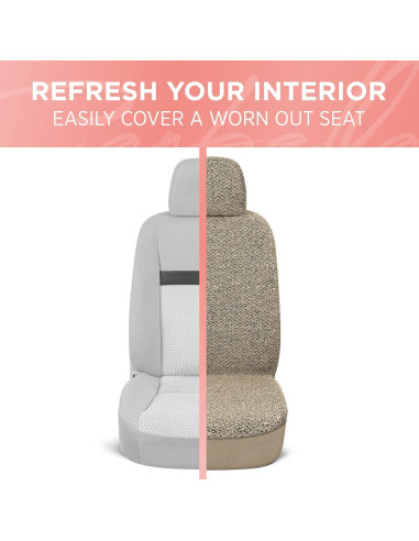 Cubierta de Asiento de Coche Carbella Beige Brillante Universal