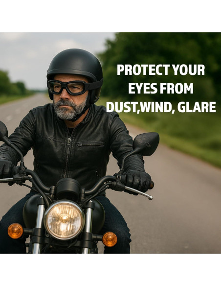 Gafas de Moto Epoch Eyewear Luca con Lentes Claros Antiempañantes Gafas de Moto Epoch Eyewear Luca con Lentes Claros Antiempañantes