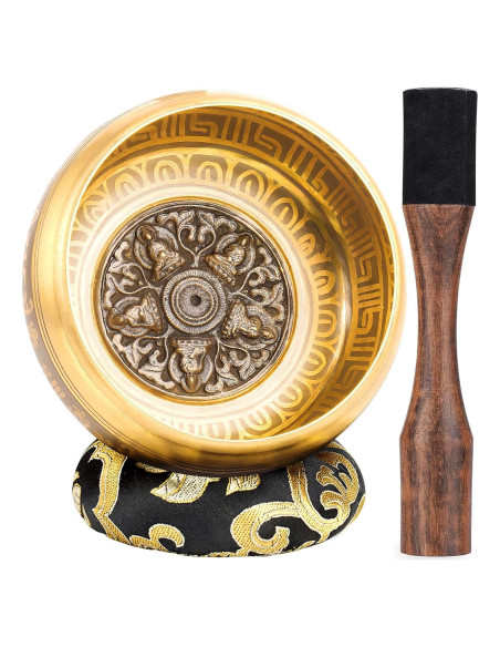 Cuenco Cantor Tibetano Hecho a Mano Hihealer 11.43 cm Bronce Cuenco Cantor Tibetano Hecho a Mano Hihealer 11.43 cm Bronce