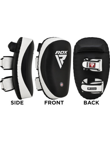 Thai Pads RDX de Cuero Maya para Kickboxing y MMA 37.5x22.3cm