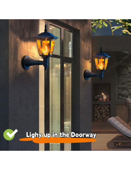 Dynaming Lámparas de Pared Solares LED con Llama 2 Pzas Dynaming Lámparas de Pared Solares LED con Llama 2 Pzas