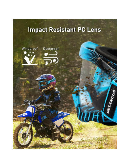 Gafas de Montar BELINOUS para Niños 3-12 Años UV400 Gafas de Montar BELINOUS para Niños 3-12 Años UV400
