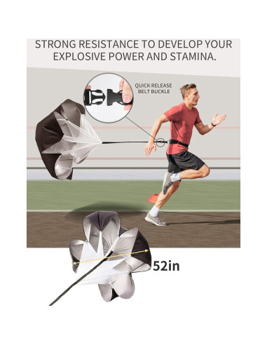 Conjunto de Entrenamiento de Agilidad GHB - Escalera 6.1m, 6 Postes, 12 Conos
