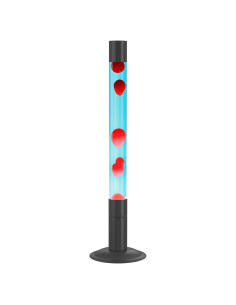 Lámpara de Movimiento Líquido LKUA 76 cm Agua Azul Cera Roja